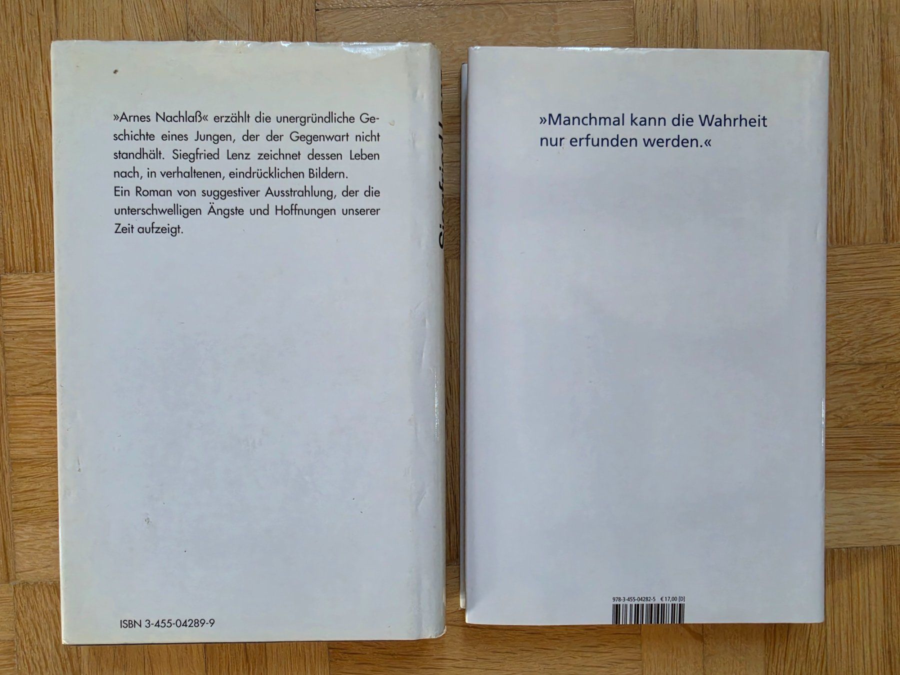 Libri: 2 Bücher Siegfried Lenz – Usato da Stäfa venduto da flamingo_17 1