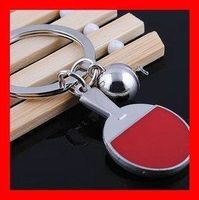 Schlüsselanhänger Tischtennis Metall Ping Pong Schläger