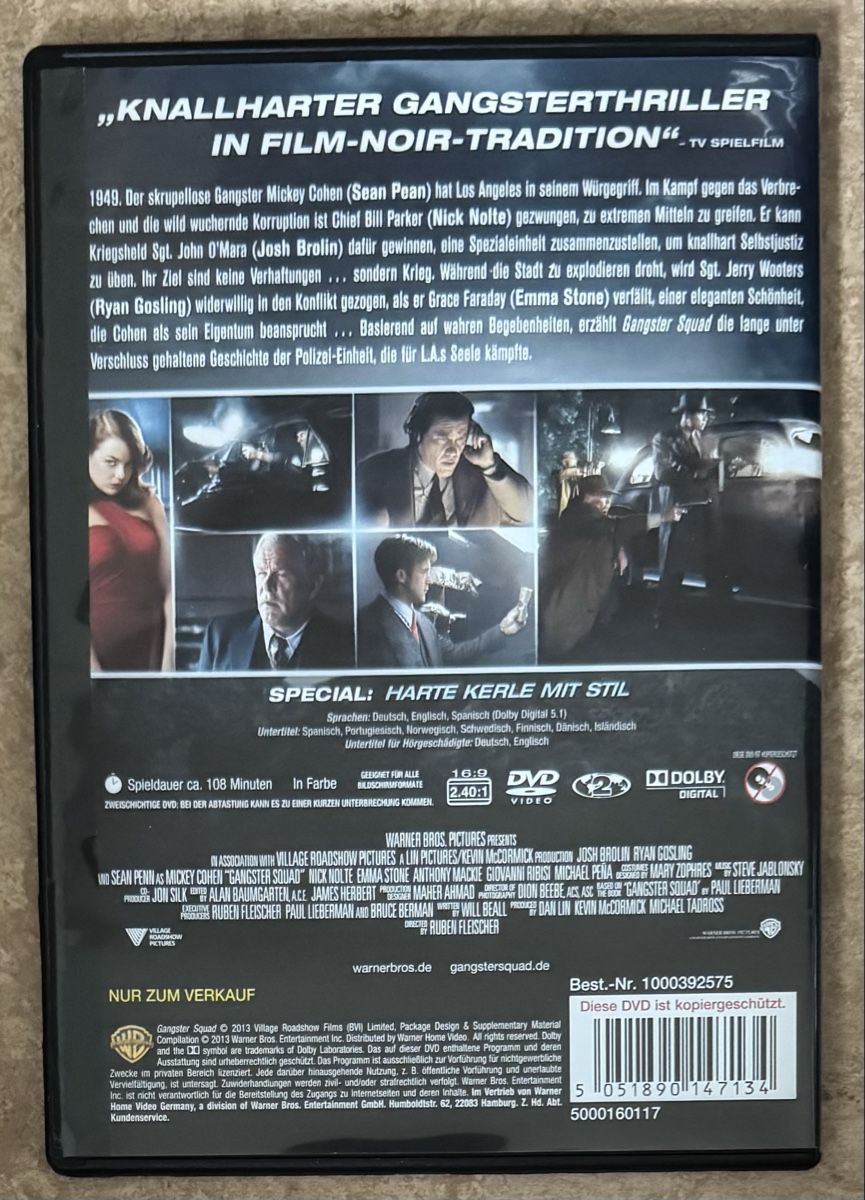 Tous les DVDs: GANGSTER SQUAD – Neuf (Voir description) à Dietikon par AndreaSch01 1