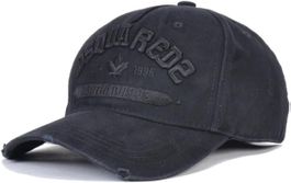 Dsquared2 / ICON / Cap / Schwarz / D2 / Neu / Vintage