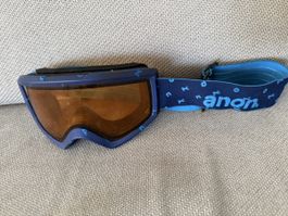Maschera sci Anon unisex blu con fantasia usata