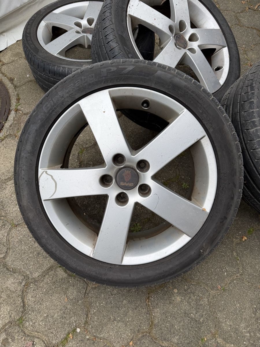 Saab Cerchioni: Saab Alufelgen 17 Zoll – Usato da Muri AG venduto da Aero96 1