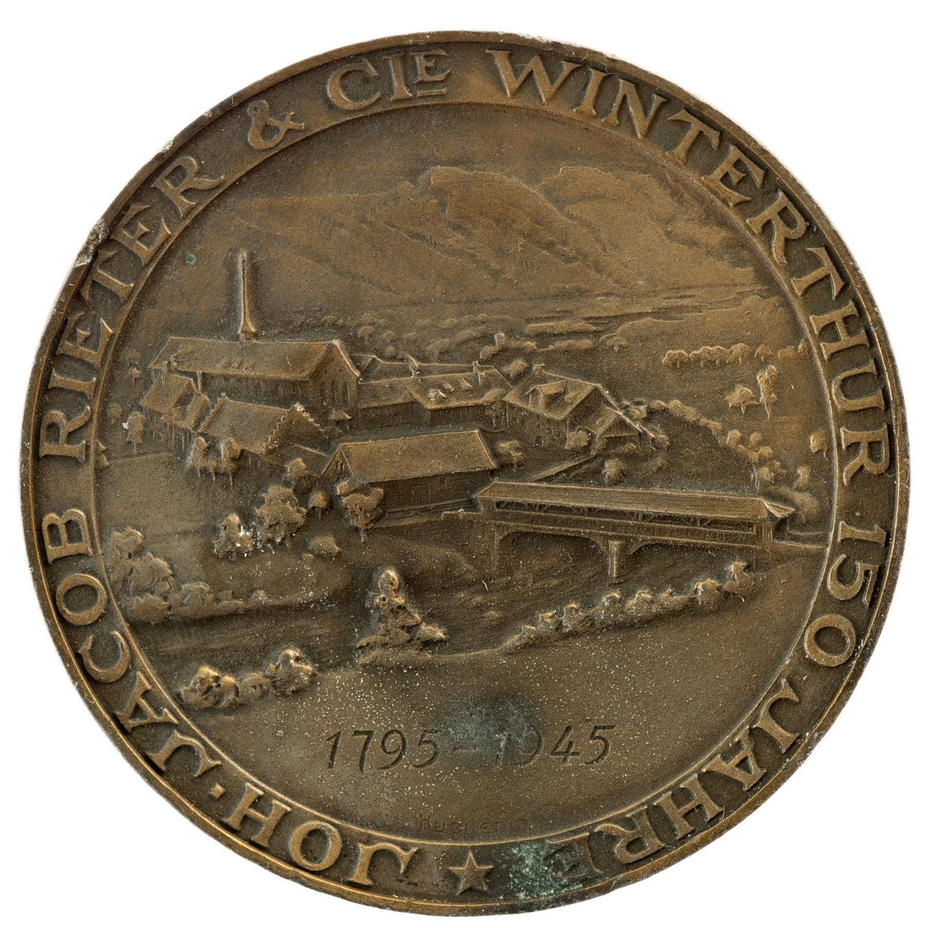 Médailles: Medaille Jacob Rieter Winterthur 1945 – D'occasion à Rotkreuz par Swiss-Coins 1