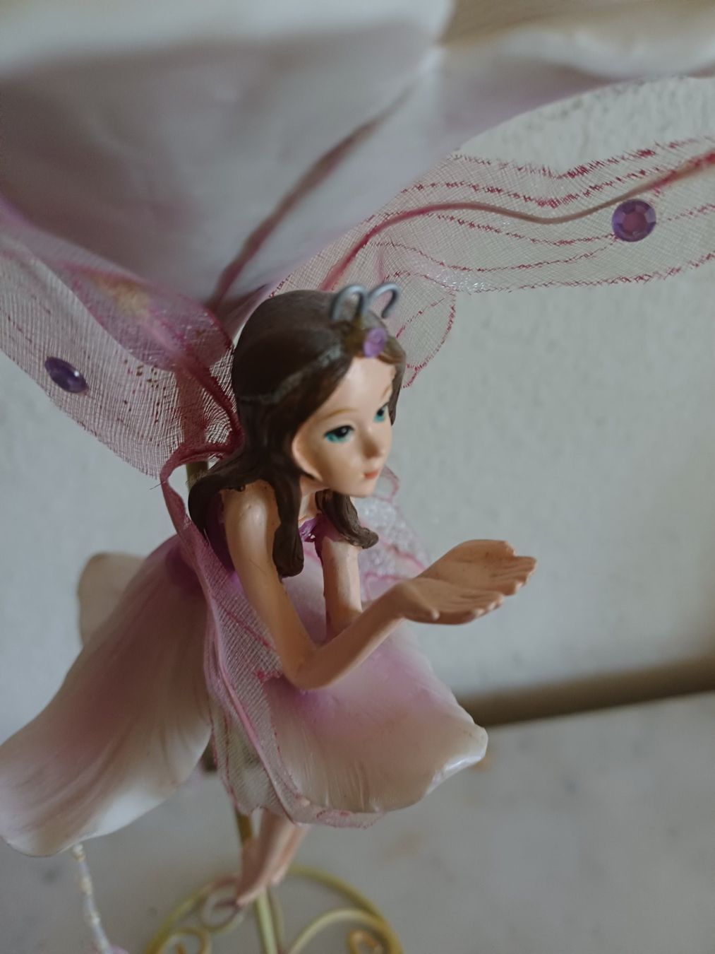 Toutes les décorations: Teelicht-Halter mit eine Fee- Elfenfigur Höhe 26 cm – D'occasion à Marly par rol_7mgj 4