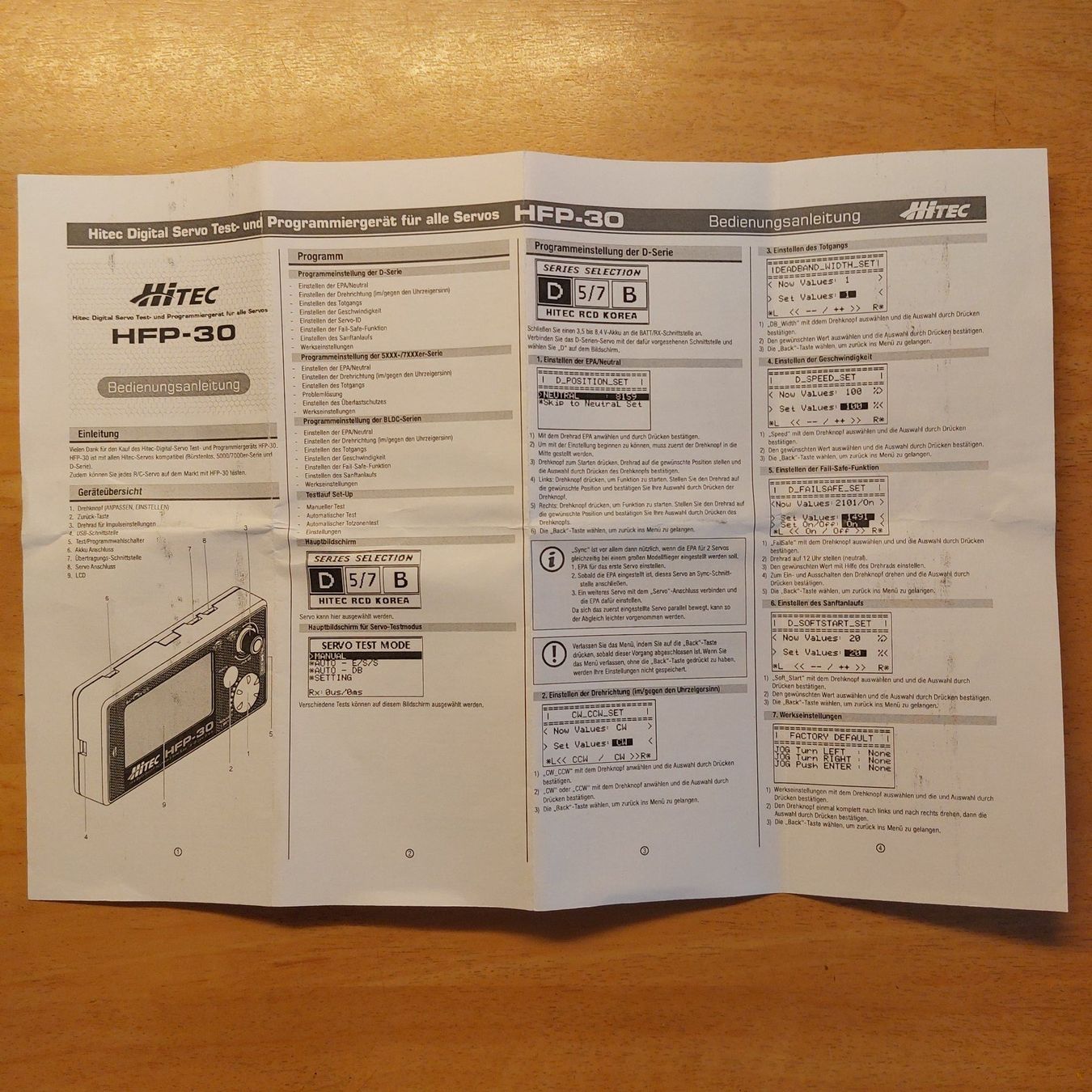Modellismo RC: Hitec HFP-30 Programmateur de servo/Servoprogrammiergerät – Usato da Bernex venduto da boys64 5