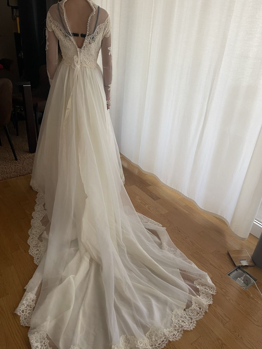 Vestiti: Wunderschönes Vintage Brautkleid mit Spitze – Usato da Rüschlikon venduto da Lajniii
