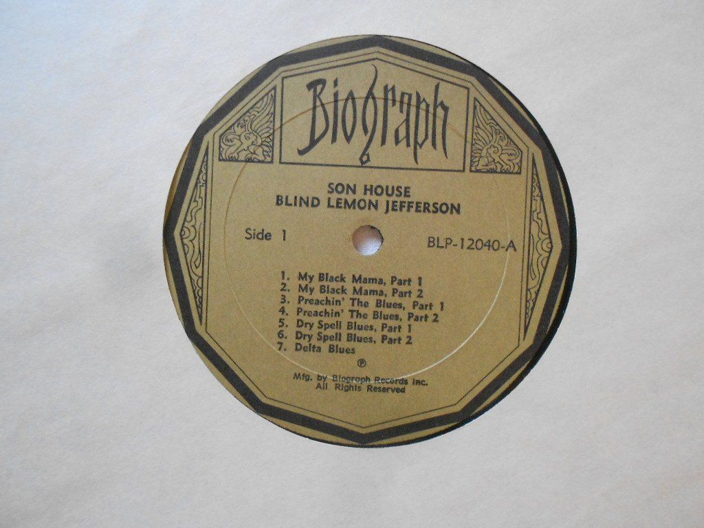 Vinyles: BLIND LEMON JEFFERSON  -  SON HOUSE – D'occasion à Bex par Giorgiob 4