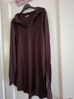 Camicetta donna taglia L, manica lunga, marrone