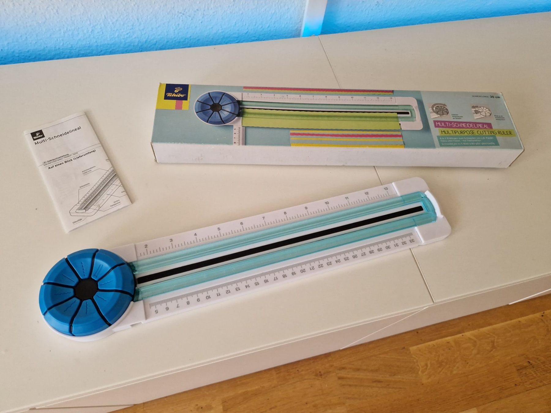 Sonstiges Schreiben & Zeichnen: Tchibo Multi-Schneidelineal – Neu (gemäss Beschreibung) aus Uster von -FPS-