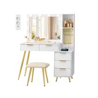 Schminktisch mit Hocker und Spiegel ALANA