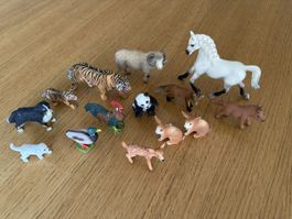 14 Schleich-Tiere