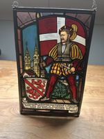 Vintage Glasbild Winterthur 1955 - Handwerkskunst!