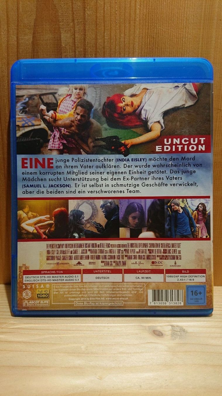 Tutti i DVDs: KITE Engel der Rache Blu-Ray mit Samuel L Jackson – Usato da Wilderswil venduto da Exebub 1