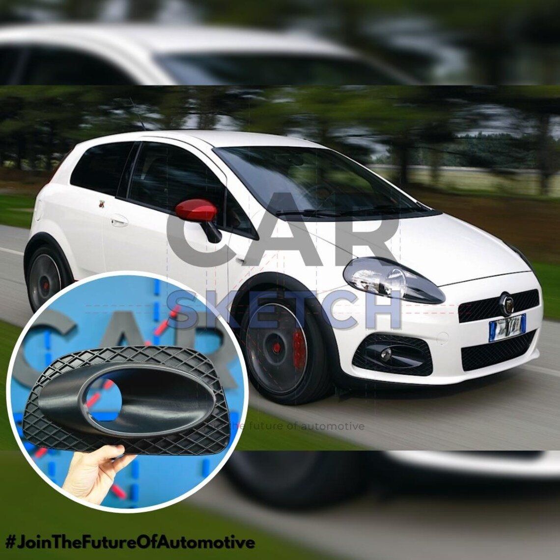 Abarth Tutti pezzi di ricambio auto: FiatAbarth Grande Punto 07'-10' Front Grilles – Nuovo e nell'imballaggio originale da Dietikon venduto da CarSketch