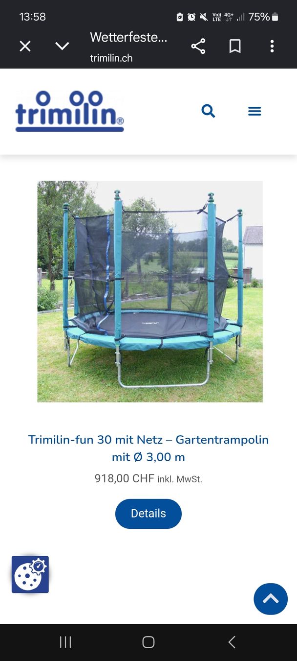 Trampoline: Trimilin Trampolin 3 m – Gebraucht aus Winkel von Messias 1