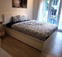 Doppelbett mit Kopfteil | weiss | 180x200 cm 
