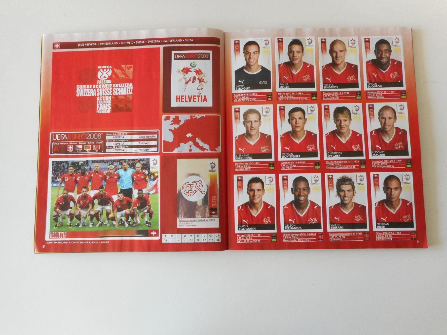 Panini Sammelbilder & Trading cards: Panini EM/Euro Album 2008 komplett 5 – Gebraucht aus Cham von Paniniworld 4