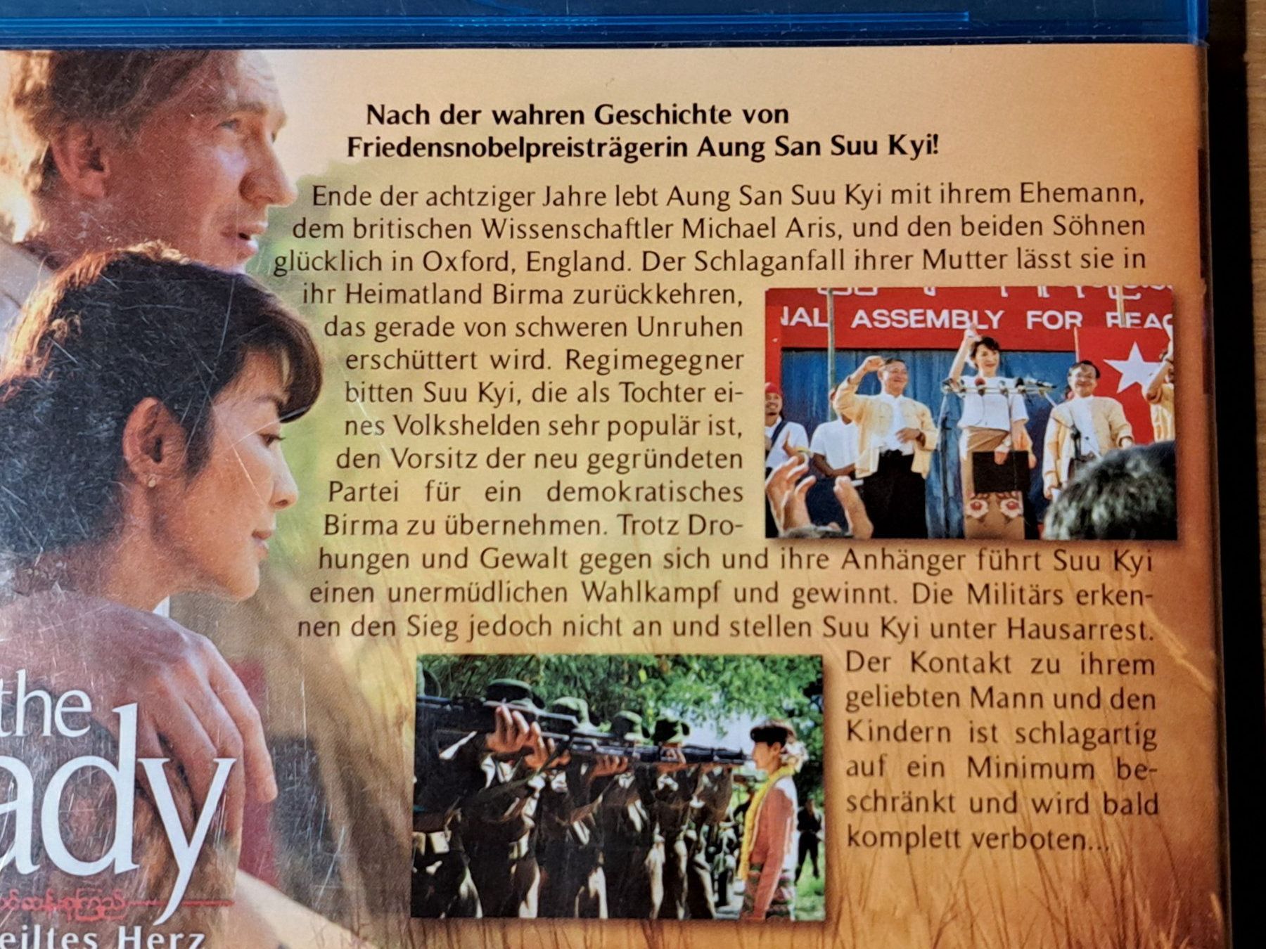 Alle DVDs: Blu-ray The Lady, Ein geteiltes Herz von Luc besson – Neu (gemäss Beschreibung) aus Unterseen von Kanica 3