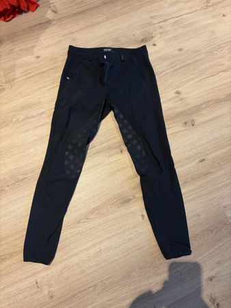 Reithose schwarz mit Silikonbesatz Grösse 38 von Horze