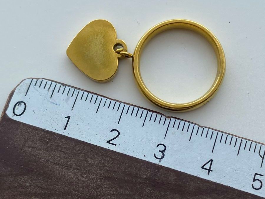 Anelli: 18KGP Goldene Herz Edelstahl Ring – Nuovo (secondo la descrizione) da Givisiez venduto da dor_xb9k 4