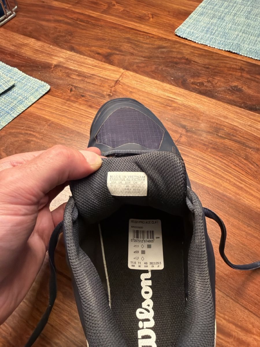 Wilson Herrenschuhe: Wilson Tennisschuhe blau Grösse 46 – Gebraucht aus Zwillikon von Traktorjoe 3