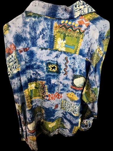 Camicette: Camargue Button-Down-Hemd mit künstlerischem Muster - – Usato da Zug venduto da vinokilo 3