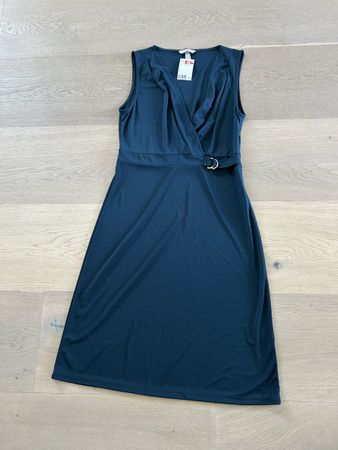 H&M Kleid ärmellos NEU Gr. M petrol