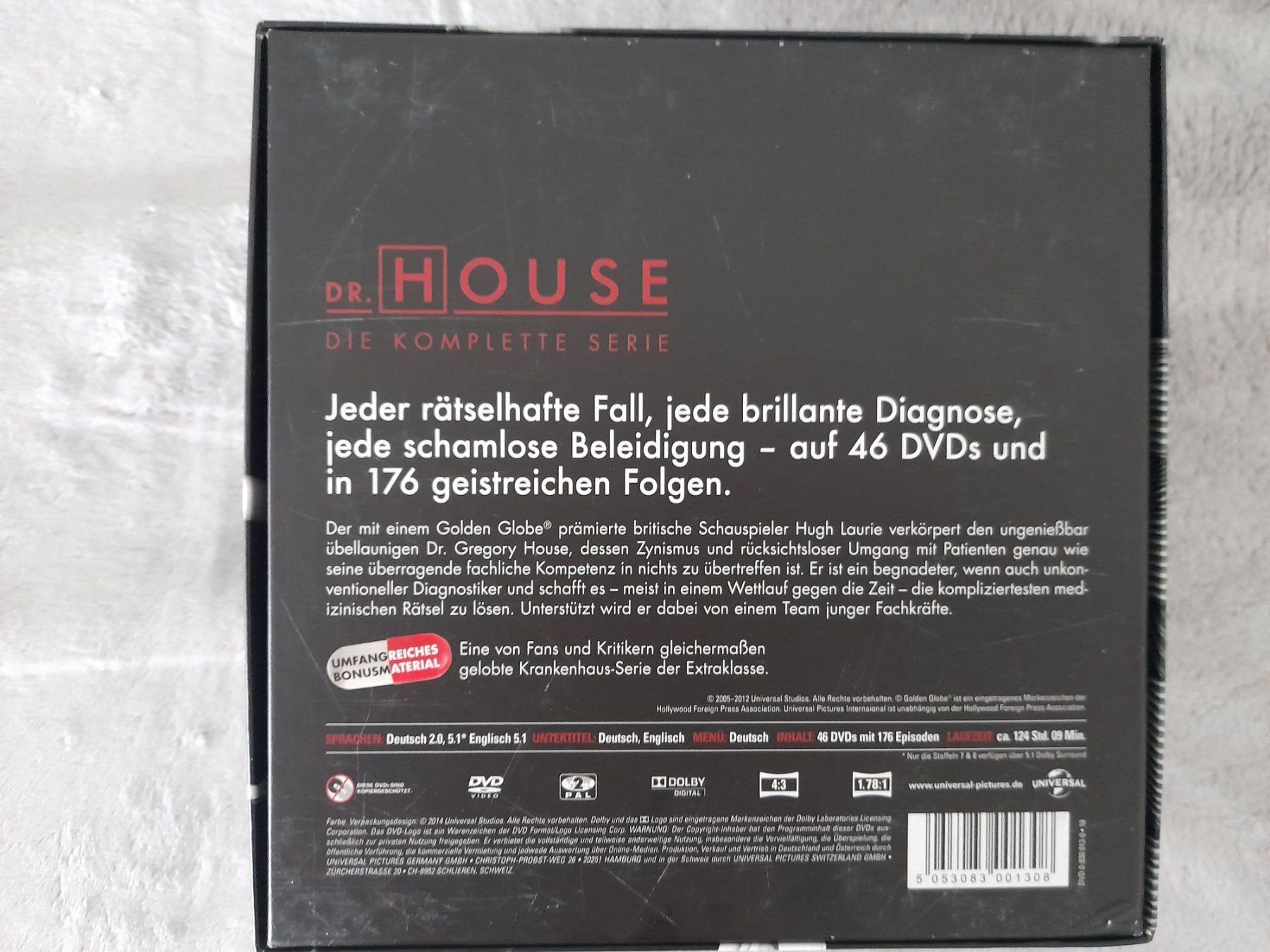 Tutti i DVDs: Dr. HOUSE  1- 8  STAFFELN -  BOX – Usato da Aesch BL venduto da Burschi59 3