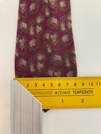 HUGO BOSS Seidenkrawatte, Bordeauxrot mit Muster Top Zustand