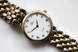 Omega DeVille Stahl/18k Gold Luxusuhr/Damenuhr - 2G