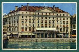 Genève, Hôtel des Bergues, 1964, gelaufen