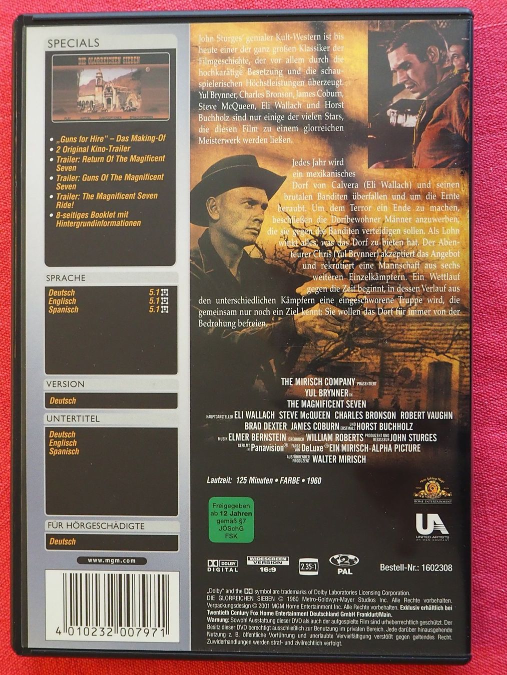 Tutti i DVDs: Die glorreichen  Sieben - Special Edition / Yul Brynner – Usato da Chur venduto da big_5zx8 1