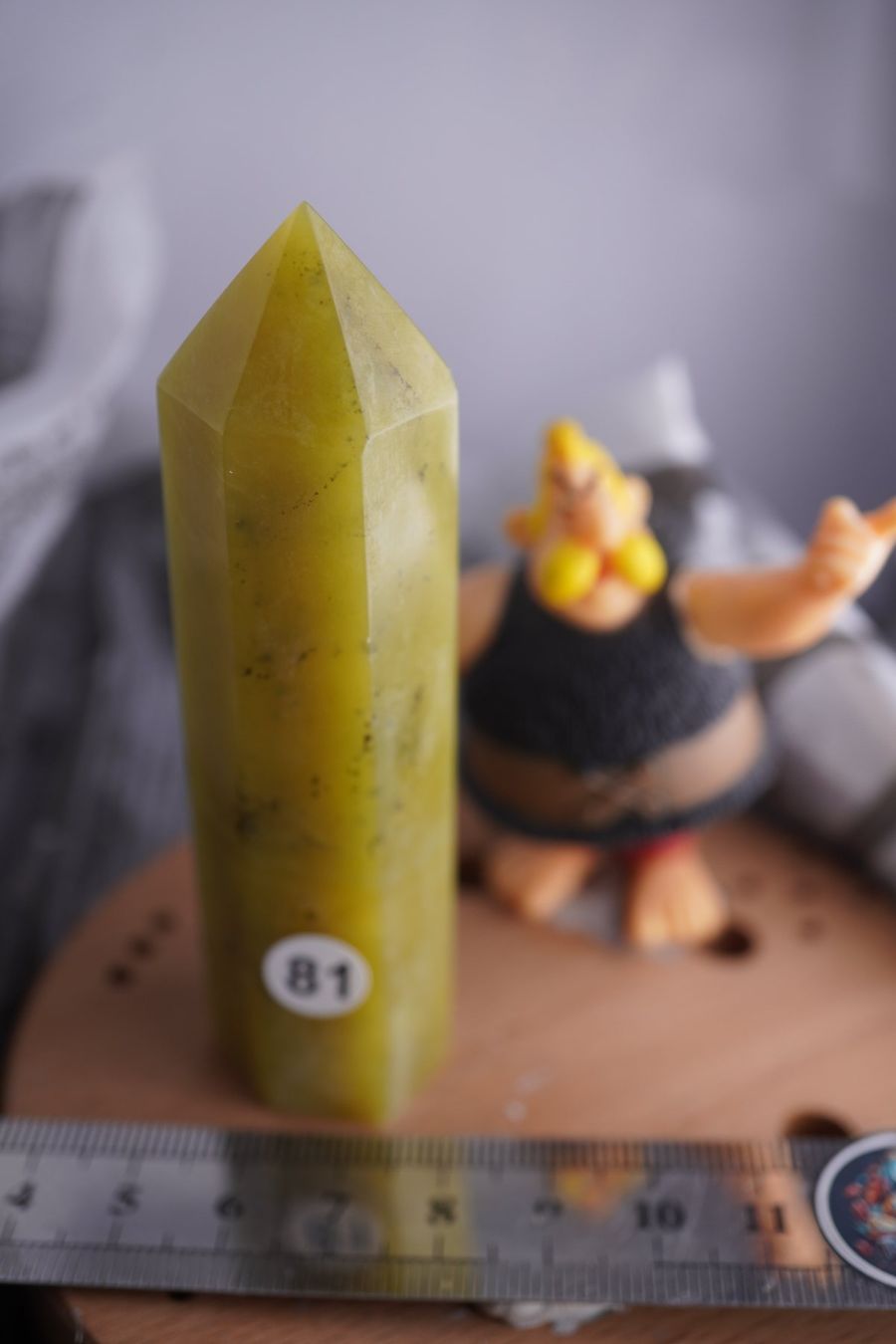 Minerali & Pietre curative: Nephrit Jade       Spitze  ca  95mm x  25mm – Nuovo e nell'imballaggio originale da Eschenbach SG venduto da topstone 5