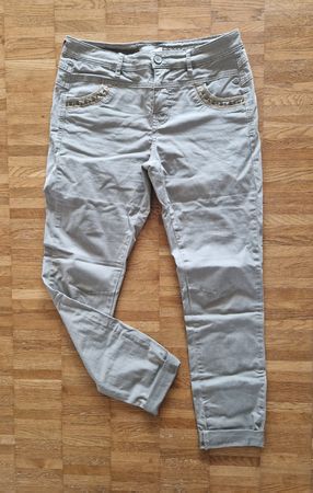 Coole Grün-graue Hose von Nile, Grösse S