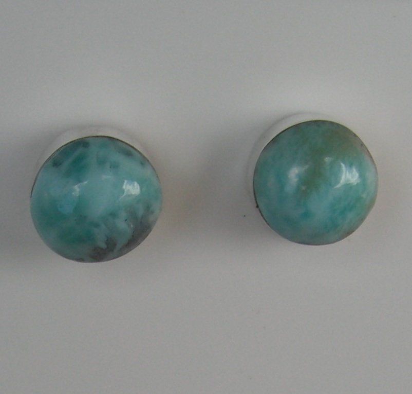 Orecchini pendenti & Orecchini a lobo: ♥ LARIMAR OHRSTECKER / SILBER ♥ – Nuovo (secondo la descrizione) da Derendingen venduto da Editka