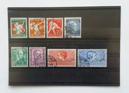 Pro Juventute Serie 1932 + 1937 , gestempelt .