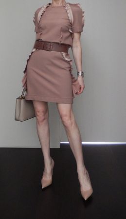 Orig. LANVIN Rüschen Dress Gr. 34-36, NP Fr. 2'720.— 1xgetr.