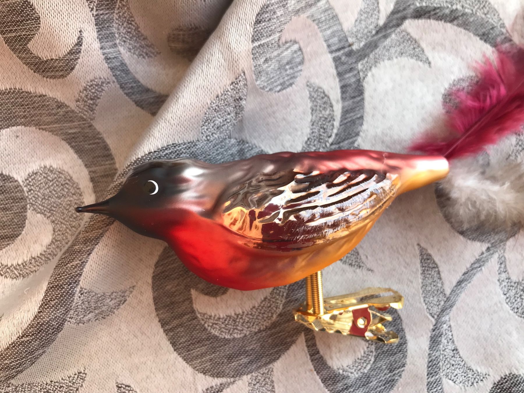 Tutte le decorazioni: Gartenrotschwanz Vogel Christbaumschmuck – Nuovo e nell'imballaggio originale da Alpnach Dorf venduto da marvo 1