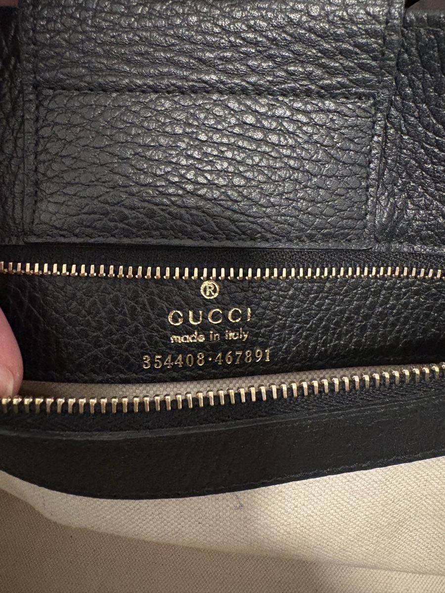 Gucci Borse da donna: Gucci, Swing black leather bag – Usato da Pully venduto da Kika46 2