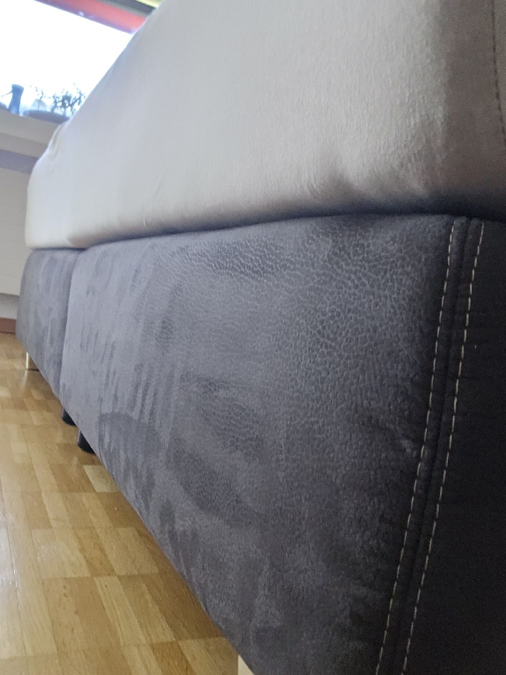 Pfister Letti: Boxspringbett mit Kopfteil dunkelgrau 180x200cm – Nuovo (secondo la descrizione) da embrach venduto da Ser_z8ql 5
