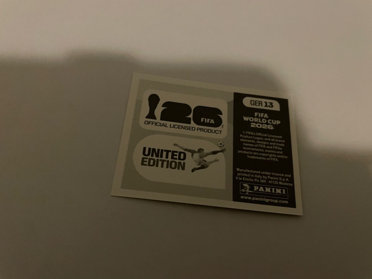 Panini Carte collezionabili: FIFA WM 2026 WE ARE Deutschland GER 13 – Nuovo (secondo la descrizione) da Winterthur venduto da Cobraforce 1