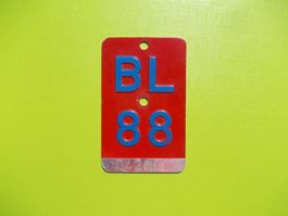 Velonummer / Fahrradnummer  BL 88