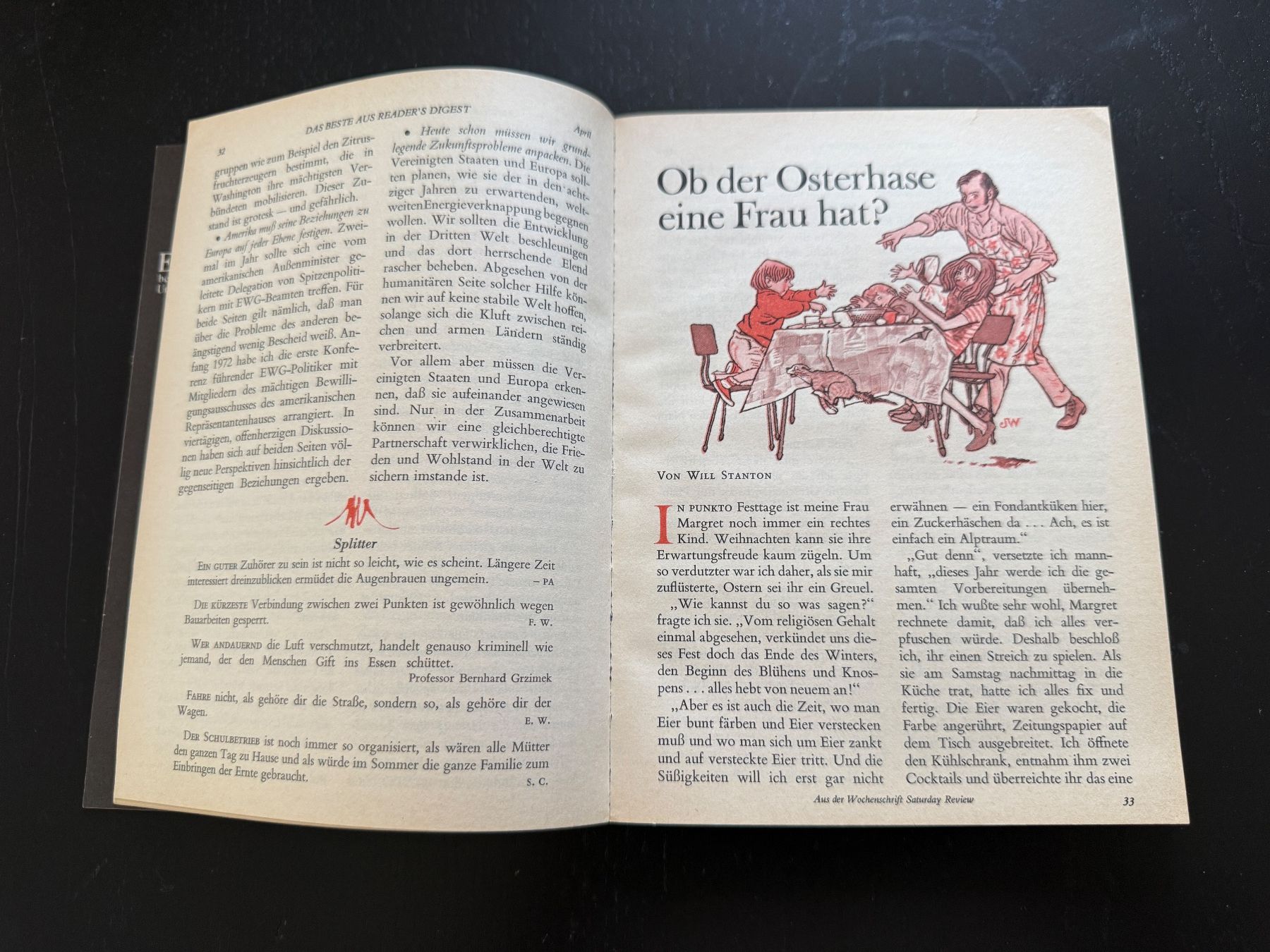 Riviste & Magazine: Das Beste aus Reader's Digest April 1973 Heft – Usato da Erstfeld venduto da Uhu1980 2