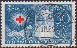 1928, J48 mit perfektem Vollstempel: GENEVE: 21.MÄRZ.1929.