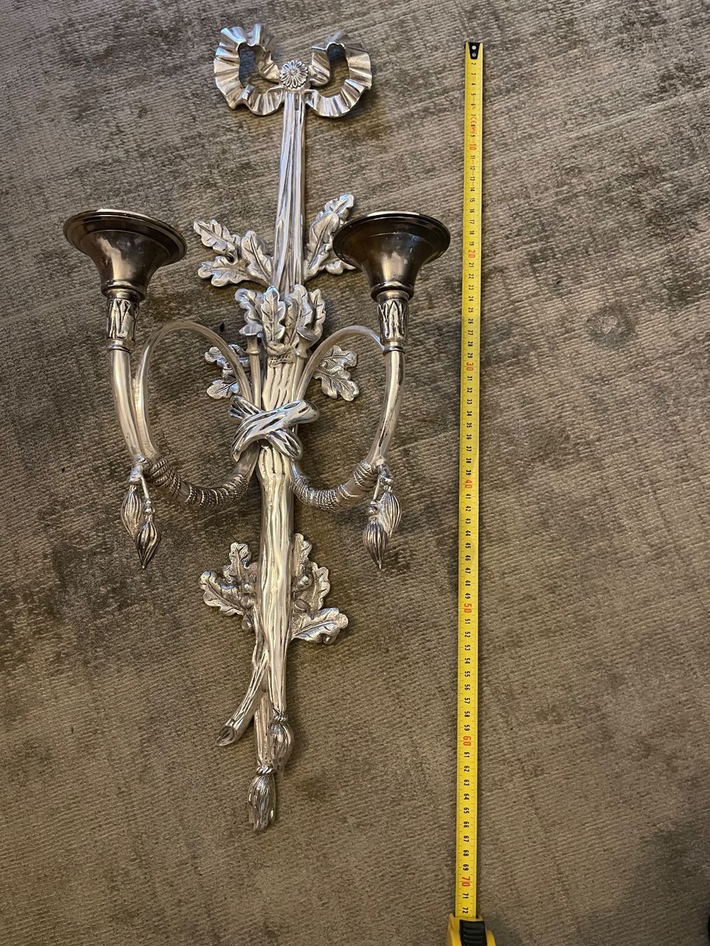 Portacandele: Wandkerzenhalter, Silber – Usato da Bern venduto da roa80 4