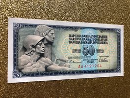 Belgrad 1978 - Jugoslawien - 50 Dinara UNC