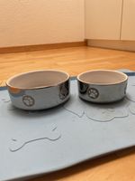 Hunde Napfunterlage & 2x Fressnapf