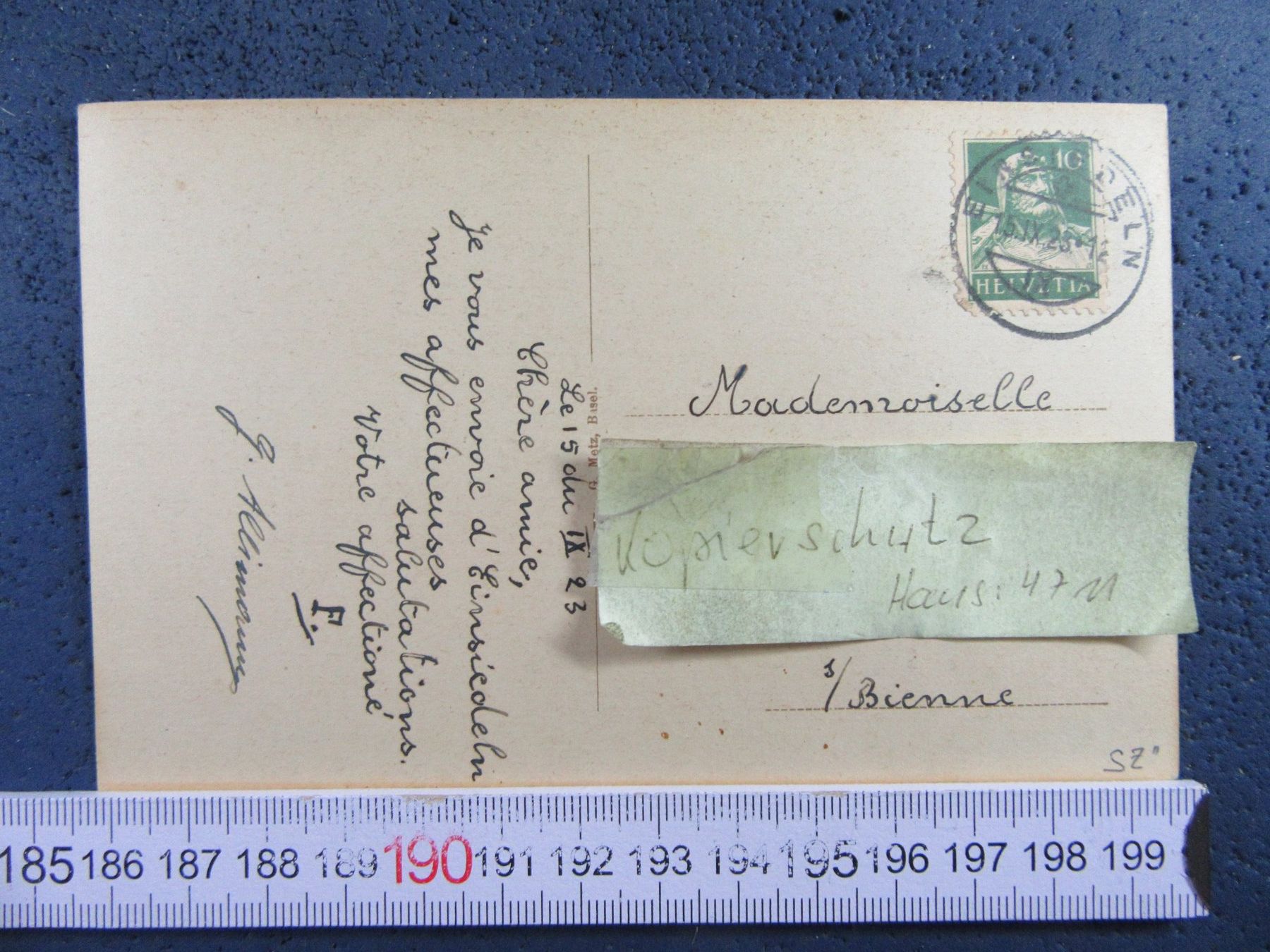 Cartoline postali: EINSIEDELN 1923 SZ AK – Usato da Ettingen venduto da Hausi4711 1