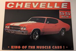 Chevrolet Chevelle SS 454 US Oldtimer Schild (32cm x 44cm)