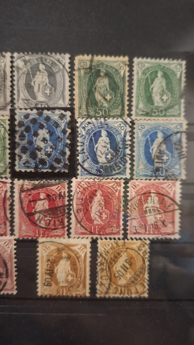 Tutti i francobolli: Lot stehende Helvetia Div. 83Stk. – Usato da Balgach venduto da SIMEON27 1